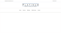 Desktop Screenshot of platinumsalessolutions.com